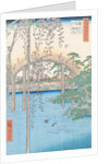 The Bridge with Wisteria or Kameido Tenjin Keidai by Ando or Utagawa Hiroshige
