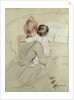 Madame Paul Helleu and her Daughter Paulette, 1905 by Paul Cesar Helleu