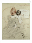 Madame Paul Helleu and her Daughter Paulette, 1905 by Paul Cesar Helleu