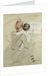 Madame Paul Helleu and her Daughter Paulette, 1905 by Paul Cesar Helleu