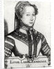 Louise Labe La Belle Cordiere, 1555 by Pierre Woeiriot de Bouzey