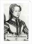 Louise Labe La Belle Cordiere, 1555 by Pierre Woeiriot de Bouzey
