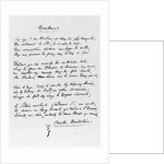 Recueillement, signed sonnet, 1861 by Charles Pierre Baudelaire