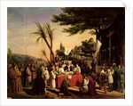 Funeral of Godfrey of Bouillon in Jerusalem, 23rd July 1100, 1838 by Edouard (1799-1877) Cibot