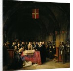 The Chapter of the Order of St. John of Jerusalem held in Rhodes in 1524, 1839 by Claude Jacquand
