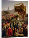 St. Bernard of Clairvaux preaching the Second Crusade in Vezelay, 31st March 1146, 1840 by Emile Signol