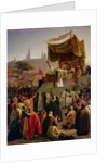 St. Bernard of Clairvaux preaching the Second Crusade in Vezelay, 31st March 1146, 1840 by Emile Signol