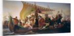 The Crossing of the Bosphorus by Godfrey of Bouillon and his Brother, Baldwin, in 1097, 1854 by Emile Signol