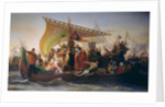 The Crossing of the Bosphorus by Godfrey of Bouillon and his Brother, Baldwin, in 1097, 1854 by Emile Signol