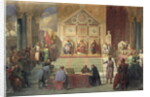 St. Louis King of France Receiving Robert Patriarch of Jerusalem, in Damietta in 1249, 1846 by Oscar Gue