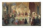 St. Louis King of France Receiving Robert Patriarch of Jerusalem, in Damietta in 1249, 1846 by Oscar Gue