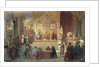 St. Louis King of France Receiving Robert Patriarch of Jerusalem, in Damietta in 1249, 1846 by Oscar Gue