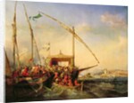 Naval Battle of Imbre in 1346, 1842 by Eugene Modeste Edmond Lepoittevin