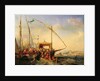 Naval Battle of Imbre in 1346, 1842 by Eugene Modeste Edmond Lepoittevin