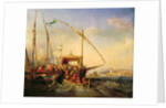 Naval Battle of Imbre in 1346, 1842 by Eugene Modeste Edmond Lepoittevin