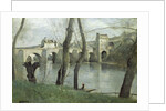 The Bridge at Mantes by Jean Baptiste Camille Corot