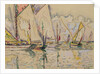 Departure of tuna boats at Groix by Paul Signac