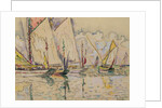 Departure of tuna boats at Groix by Paul Signac