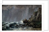 Downpour at Etretat by Gustave Courbet