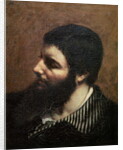 Self Portrait with Striped Collar by Gustave Courbet