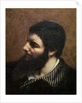 Self Portrait with Striped Collar by Gustave Courbet