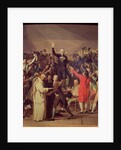 The Tennis Court Oath, 20th June 1789, detail, 1791 by Jacques Louis David