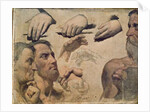 Study of Heads and Hands for the Apotheosis of Homer by Jean Auguste Dominique Ingres
