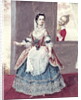 Mademoiselle Contat in the Role of Suzanne in 'The Marriage of Figaro' by French School