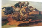 Four Jockeys Galloping by Theodore Gericault