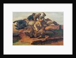 Four Jockeys Galloping by Theodore Gericault