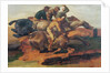 Four Jockeys Galloping by Theodore Gericault