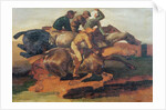 Four Jockeys Galloping by Theodore Gericault