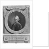 Portrait of Gotthold Ephraim Lessing engraved by Johann Friedrich Bause 1772 by Anton Graff