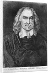 Portrait of Thomas Hobbes by Wenceslaus (after) Hollar