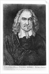 Portrait of Thomas Hobbes by Wenceslaus (after) Hollar