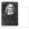Portrait of Thomas Hobbes by Wenceslaus (after) Hollar