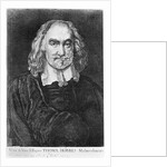 Portrait of Thomas Hobbes by Wenceslaus (after) Hollar