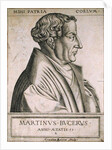 Martin Bucer at the age of 53 by Rene Boyvin