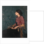 Seated Portrait of Thadee-Caroline Jacquet, later Madame Aman-Jean, before 1892 by Edmond-Francois Aman-Jean