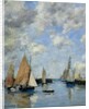 The Jetty at High Tide, Trouville by Eugene Louis Boudin