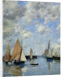 The Jetty at High Tide, Trouville by Eugene Louis Boudin