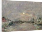 Dusk on the Commercial Dock at Le Havre, c.1892-94 by Eugene Louis Boudin