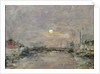 Dusk on the Commercial Dock at Le Havre, c.1892-94 by Eugene Louis Boudin