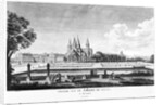 View of Cluny Abbey by Jean-Baptiste Lallemand