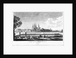 View of Cluny Abbey by Jean-Baptiste Lallemand