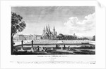 View of Cluny Abbey by Jean-Baptiste Lallemand