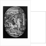 Hunting, portrait presumed to be Henri II and Diane de Poitiers by Leonard Limosin