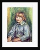 Seated Portrait of Claude Renoir 1905-08 by Pierre Auguste Renoir