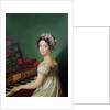 The Artist's Daughter at the Clavichord by Zacarias Gonzalez Velazquez