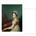 The Artist's Daughter at the Clavichord by Zacarias Gonzalez Velazquez
